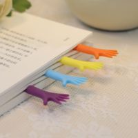 4Pcs Great Bookmark Stationery Creative Shape Durable Diary Bookmarks Mini Hands Modeling Bookmark Book Decoration