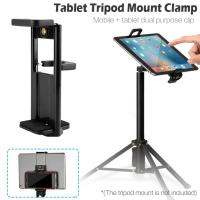 คลิปหนีบโทรศัพท์มือถือแบบปรับได้ Stand U Slot Mount Self-Timer Bracket Rack ขาตั้งอุปกรณ์เสริม