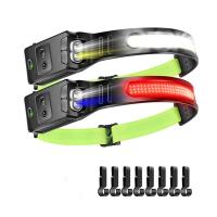 1000 Lumens,COB 230 ° Wide Beam Headlight,Waterproof LED Rechargeable Headlight,Adjustment Band,Motion Sensor Headlight