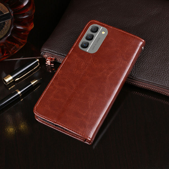 เคสสำหรับโนเกียโทรศัพท์-nokia-g42เคสดีไซน์ใหม่แบบพับสุดหรูฝาหลังช่องเสียบบัตรเป็นหนังยืนเคสกระเป๋าสตางค์-hp-สำหรับ-nokia-g42เคสที่อยู่อาศัย