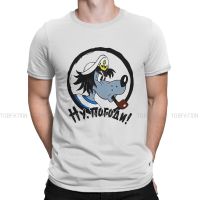 Nu Pogodi The Hare Catoon Pure Cotton TShirt The Wolf EssentialClassic T Shirt Homme Men Clothes New Design Trendy XS-4XL-5XL-6XL