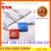 Hub USB 4 cổng 20 SSK SHU 027 - bộ mở rộng thêm 4 cổng USB