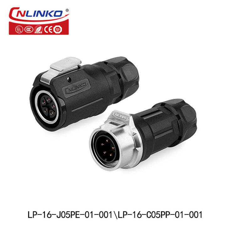 new-high-quality-ขายตรงจากโรงงานคุณภาพสูง-m16-5-แกน-ip67-ขั้วต่อกันน้ำ-ปลั๊กไฟชายและหญิง-led-ขั้วต่อหลอดไฟกันน้ำ