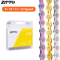 ZTTO Gold โซ่จักรยาน9 10 11 12โซ่รถจักรยานความเร็ว126,โซ่น้ำหนักเบากลวงทนทาน MTB Road 9S 10S 11S 12 S โซ่9 10 11S 12 S