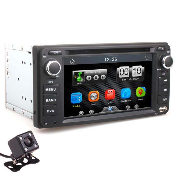 Universal 2Din Car In Dash DVD Player GPS Radio BT Head Unit Stereos ...