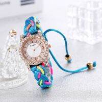 【July】 New Amadi Korean version of ins hand-woven watch female versatile fashion classic digital face