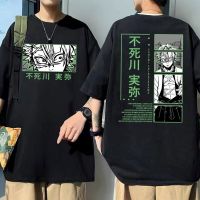 Anime Demon Slayer Shinazugawa Sanemi Double Sided Print T Shirt Men Casual Loose Tshirt MenS Manga Short Sleeve T-Shirt