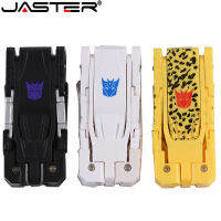 Hot JASTER ของเล่นพลาสติกสไตล์ U Disk ตัวการ์ตูน Usb Flash Drive Transfomer Pendrive 4GB 8G 16GB 32GB 64GB หุ่นยนต์แปลงร่าง