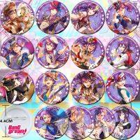 16Pcs  BanG Dream! Tsurumaki Kokoro Seta Kaoru Badge Collect Backpack Bags Bedge Button Brooch Pin Souvenir Anime Cosplay Gift Fashion Brooches Pins