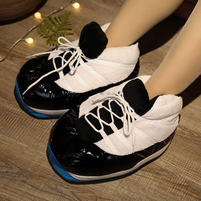 รองเท้าสลิปเปอร์ รองเท้าใส่ในบ้าน สลิปเปอร์ slipperเพิ่มความอุ่นให้เท้าโมเดลการ์ตูนน่ารัก *ขนนิ่มนุ่มฟู ราคาถูก!!TH