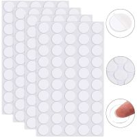 100pcs 1/1.5/2cm Double Sided Tape Stickers Removable Round Clear Sticky Tack No Trace Small Stickers for Festival Decoration