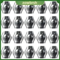 ZOWBRSH เหล็กไร้สนิม คลิปสายเคเบิล M2 แคลมป์รัดสายไฟเดี่ยว สายเคเบิลสายไฟ แคลมป์หนีบ เชือกสายเคเบิล