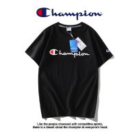 เสื้อยืด แขนสั้น ชนิดผ้าฝ้าย พิมพ์ลาย CHAMPION พลัสไซซ์