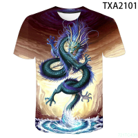 New Summer 2020 New Summer Dragon 3D T Shirts Cartoon Casual Men Women Children Short Sleeve Boy girl Kids Printed T-shirt Cool Tops Tee fashion versatile t-shirt