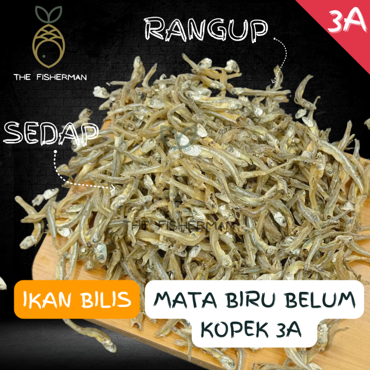 Ikan Bilis Murah Mata Biru Pangkor Gred 3A Size Serdang (300g/500g/1kg ...