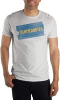 Bioworld Blockbuster Mens Distressed Ticket Logo Adult Short Sleeve T-Shirt