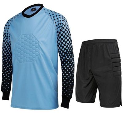 22*23 Men Soccer Training Shirts Pants Goalkeeper Jerseys Football Goal Keeper Uniforms Knee Pad Custom Suits