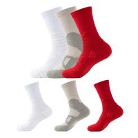 【hot】❂  Basketball Socks Sport Men Outdoor Cycling Climbing Breathable Non-Slip Adult Crew