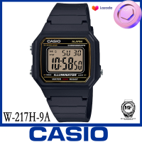 M&amp;F888B  Casio นาฬิกาข้อมือผู้ชาย สายเรซิ่น  สีดำ รุ่น W-217H-1A W-217H-9A ,W-217H ของใหม่ของแท้100% ประกันศูนย์เซ็นทรัลCMG 1 ปี