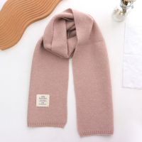 Winter Solid Cashmere Scarves For Women Korean Fashion Knitted Shawl Thick Warm Designer Scarf Female Pashmina Foulard Cachecol