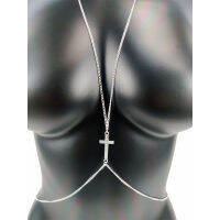 HotBody Chain เครื่องประดับหน้าอกบิกินี่เซ็กซี่แฟชั่น Cross โซ่เอวสำหรับผู้หญิง Goth Beach ฤดูร้อน Punk ของขวัญ อุปกรณ์เสริม Emo