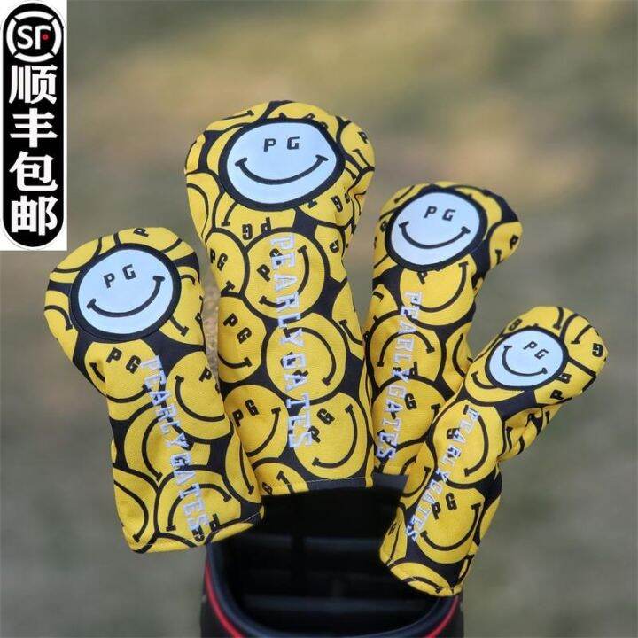 ☞∈ Exported to Japan PG smiling face golf club cover club head cover