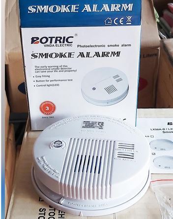 Botric Smoke Alarm Photoelectronic Smoke Detector Alarm Early Warning ...