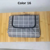 New Portable Camping Mat Oxford Cloth Double-sided Waterproof Foldable Picnic Mat 12 Colors Fashion Beach Blanket Lawn Games Pad