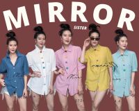 ?ป้าย Mirrorsister 00724.4 เสื้อเชิ้ตแขนสั้นตุ๊กตา แต่งกระดุมสี ด้านหน้ามีกระเป๋าคู่ สีพื้นใส่ง่าย ใส่สบาย ใส่ได้บ่อย