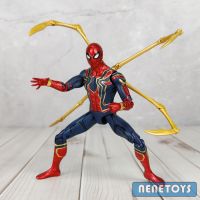 โมเดล สไปเดอร์แมน ในชุด Iron Spider งานดี สีสวย ปรับเปลี่ยนท่าทางได้ สูงประมาณ 17 cm เก็บเงินปลายทางได้