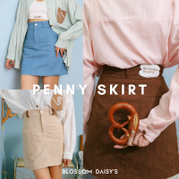 (NEW) PENNY SKIRT - กระโปรงทรงเอสุดน่ารัก มี 3 สี มีให้เลือกทั้งผ้าลูกฟูก และผ้ายีนส์ลายดอกไม้ แมชต์กับเสื้อเชิ้ตน่ารักมาก