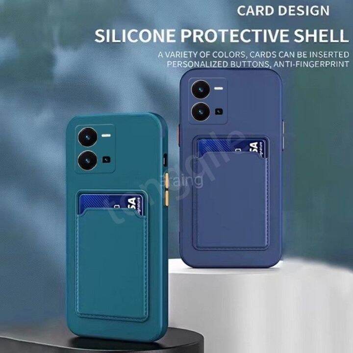 เคสสำหรับ-realme-11-pro-plus-realme11-11pro-pro-5g-2023เคสใส่โทรศัพท์ปกหลังมีช่องเสียบบัตรกันกระแทกผิวซิลิโคนยืดหยุ่น-tpu-นิ่มกันกระแทกรู้สึกสีทึบ