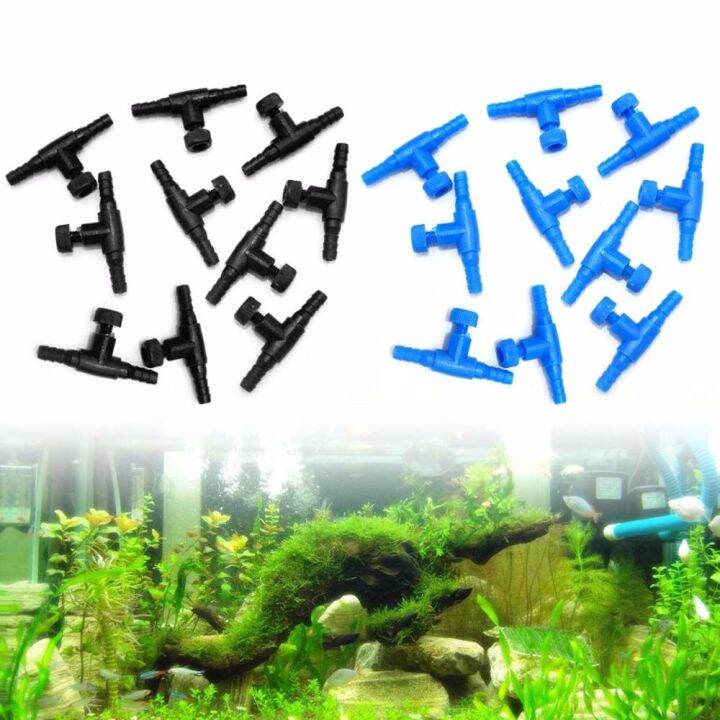 YUTTING 4mm Air Pump Volume Air Line Tube Aquarium Airline Regulator