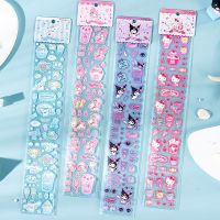 Cartoon Sanrio Transparent Strip Stickers Cartoon Creative Diy Hand Account Sticker Kawaii Stationery