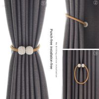 1-2PCS Pearl Magnetic Curtain Clip Curtain Holders Tie Back Buckle Clips Hanging Ball Buckle Tie Back Curtain Decor Accessories