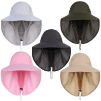 Breathable Mesh Caps Men Anti UV Hat With Neck Flap Male Outdoor Drying Hiking Hats