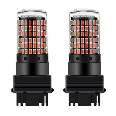 2Pcs LED Bulbs 3156 P27W T25 3014 144Smd Canbus Lamp High Bright Car Tail Bulb Brake Lights Reverse Signal Lamp Red