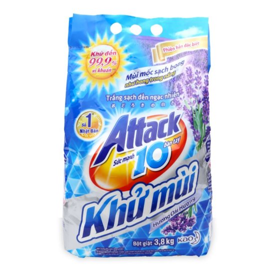 Bột giặt attack khử mùi hương hoa 3.8kg mẫu mới - ảnh sản phẩm 3