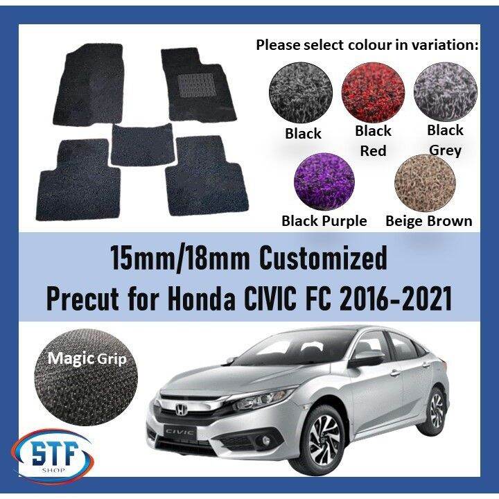 Honda Civic FC Type R 1.8S /1.5TC (2016-2021)OEM PRECUT PVC CARPET ...