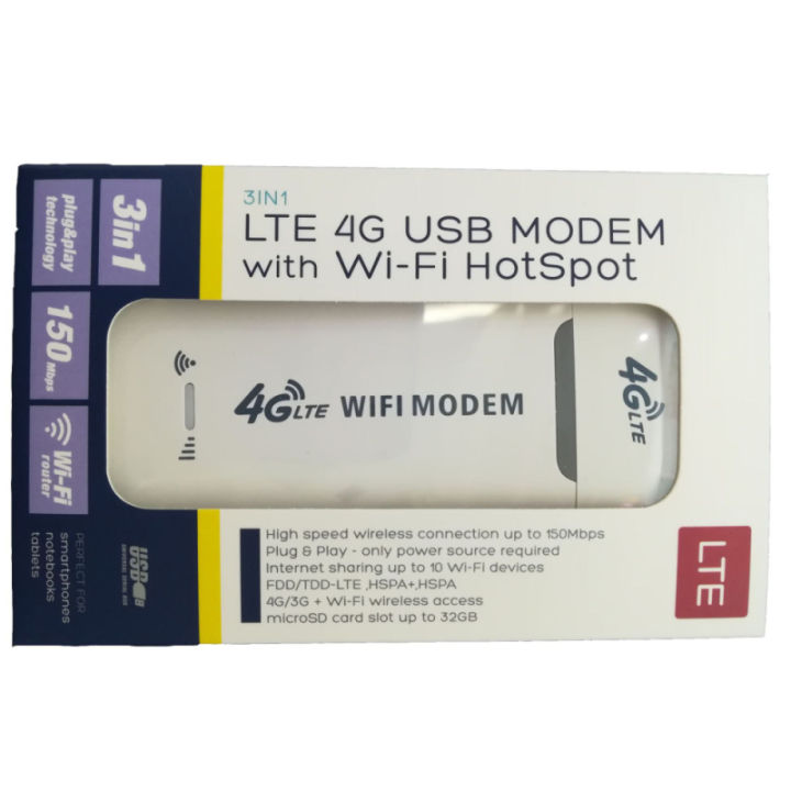 150mbps-โมเด็มติดซิมการ์ด-4g-lte-wifiดองเกิลยูเอสบีไร้สายstick-mobile-broadband-การ์ดโมเด็ม