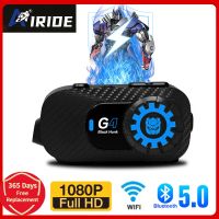 【LZ】☎  AIRIDE-G4 Capacete de Motocicleta Headset Intercom Bluetooth 5.1 Fone De Ouvido WiFi Lente 1080P Gravador De Vídeo À Prova D Água Music Sharing