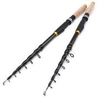 ETXNEW 1.8m 2.1m 2.4m 2.7m 3.0m 3.6m Carbon Fiber fishing rod Super short pocket Portable Spinning pole telescopic fishing rod