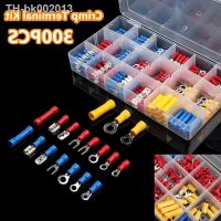 ™ 102/122/222/280/300pcs Assorted Crimp Terminals Insulated Cable Wire Connectors Electrical Wire Crimp Butt Ring Fork Spade Lugs