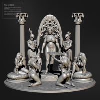 50mm 1/35 Resin model kits figure beauty colorless and self-assemble TD-4086