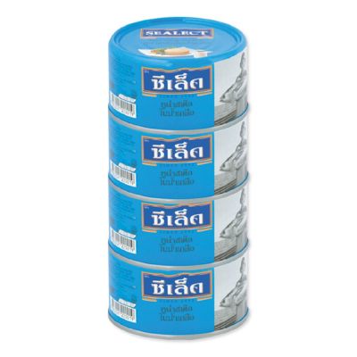 สินค้ามาใหม่! ซีเล็ค ทูน่าสเต็กในน้ำเกลือ 165 กรัม x 4 กระป๋อง Sealect Tuna Steak in Brine 165g x 4 Cans ล็อตใหม่มาล่าสุด สินค้าสด มีเก็บเงินปลายทาง