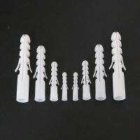 Freeshipping 100pcs 5/6/7/8/10/12/14mm Plastic Expand Nail Expansion Tube Pipe Wall Anchors Plugs With Phillips Head Screw Nails Screws Fasteners