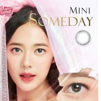 Kitty kawaii คอนแทคเลนส์ รุ่น mini Someday gray(สีเทา) ค่าสายตา 0.00 บิ๊กอายสายตาปกติ BY Kittykawaii (แถมตลับคอนแทคเลนส์)