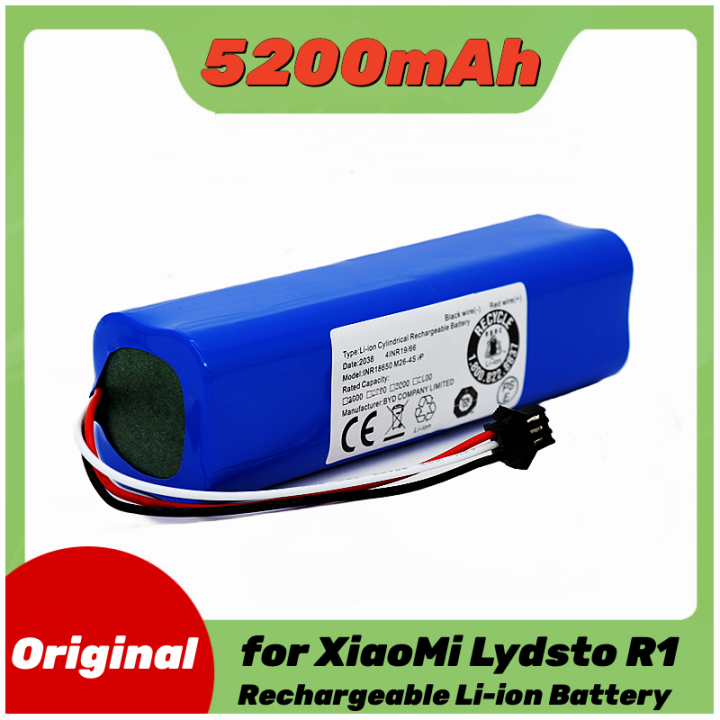 สำหรับ-xiaomi-lydsto-r1-li-ion-แบตเตอรี่เครื่องดูดฝุ่นหุ่นยนต์-r1-18650-14-4โวลต์5200มิลลิแอมป์ชั่วโมงแบตเตอรี่อุปกรณ์เสริมเครื่องดูดฝุ่น