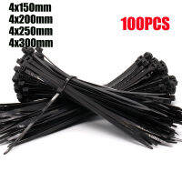 100PC Self-Locking Nylon Cord With Black And White Cord Tie Wire Harness Cord With Flame Retardant Plastic Tape 4*200Mm.ซื้อทันทีเพิ่มลงในรถเข็น