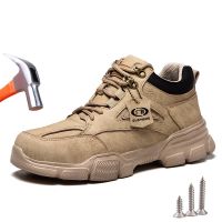 CODna68138 Men Work Safety Shoes Winter Shoes Male Anti-puncture Working Sneakers Steel Toe Non-slip Safety Boots